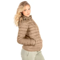 LIBERTY JACKET WOMEN, Damenjacke mit Kapuze, Hellbraun Braun