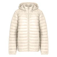 LIBERTY JACKET MEN, Gesteppte Jacke mit Kapuze, Weiss gebrochen