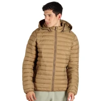 LIBERTY JACKET MEN, Gesteppte Jacke mit Kapuze, Hellbraun Braun