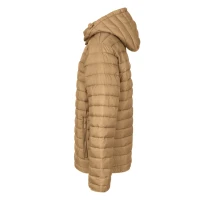 LIBERTY JACKET MEN, Gesteppte Jacke mit Kapuze, Hellbraun Braun