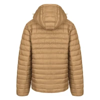 LIBERTY JACKET MEN, Gesteppte Jacke mit Kapuze, Hellbraun Braun