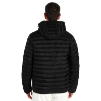 LIBERTY JACKET MEN, Gesteppte Jacke mit Kapuze, Schwarz