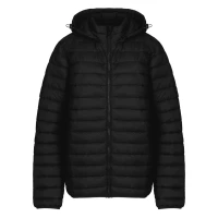 LIBERTY JACKET MEN, Gesteppte Jacke mit Kapuze, Schwarz