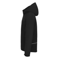 TROOPER, softshell jacket with detachable hood, black