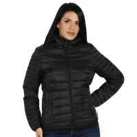 RINO HOODY WOMEN, Damen Winterjacke, Schwarz
