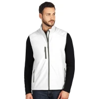 SKIPPER VEST, SoftshellWeste, Weiss