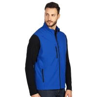 SKIPPER VEST, softshell bodywarmer, royal blue