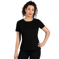 TARGET LADY, ženska pamučna majica, 160 g/m2, crna