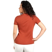 TERRA LADY, majica od organskog češljanog pamuka, 150g/m2, karamel