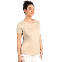 TERRA LADY, majica od organskog češljanog pamuka, 150g/m2, bež