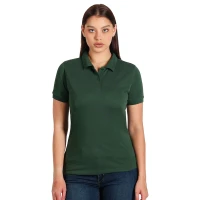 GO GREEN LADY, Damen-Poloshirt, 180 g/m2, Waldgrün
