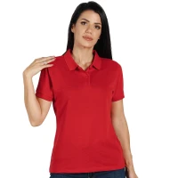 GO GREEN LADY, women's polo shirt, 180 g/m2, red
