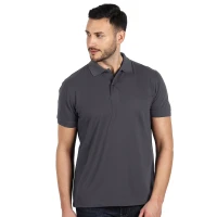 GO GREEN, Poloshirt, 180 g/m2, Dunkelgrau