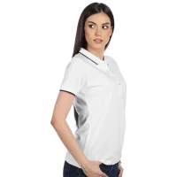 ATLANTIC LADY, Damen-Poloshirt, 190 g/m2, Weiss
