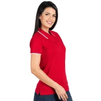 ATLANTIC LADY, women's polo shirt, 190 g/m2, red
