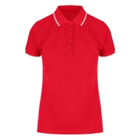 ATLANTIC LADY, women's polo shirt, 190 g/m2, red