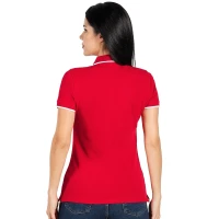 ATLANTIC LADY, women's polo shirt, 190 g/m2, red