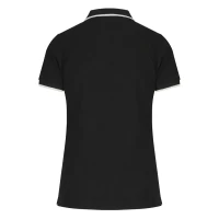 ATLANTIC LADY, Damen-Poloshirt, 190 g/m2, Schwarz