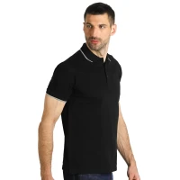 ATLANTIC, Poloshirt, 190 g/m2, Schwarz