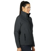 SKIPPER WOMEN, women's softshell jacket, dark gray