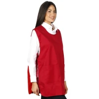 GARSON, pullover apron, red