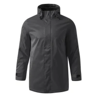 HILL, unisex hooded jacket, dark gray