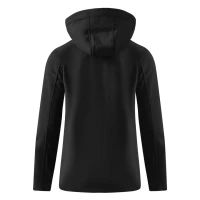 PROTECT WOMEN, Damen SoftshellJacke mit abnehmbarer Kapuze, Schwarz