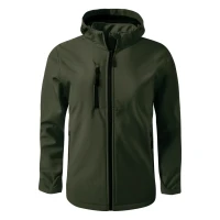 PROTECT MEN, softshell jakna sa skidajućom kapuljačom, maslinasta