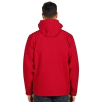 PROTECT MEN, Unisex softshellJacke mit abnehmbarer Kapuze, Rot