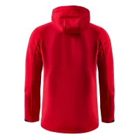 PROTECT MEN, Unisex softshellJacke mit abnehmbarer Kapuze, Rot