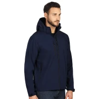 PROTECT MEN, softshell jacket with detachable hood, blue