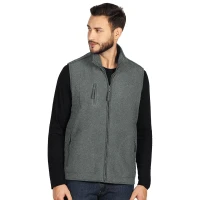 POLARIS VEST, Polar-Fleece-Weste, 280 g/m2, Asche
