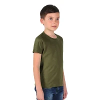 MASTER KID, dečja pamučna majica, 150 g/m2, maslinasta