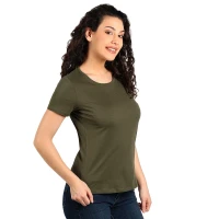 MASTER LADY, Damen-Baumwoll-T-Shirt, 150 g/m2, Olive