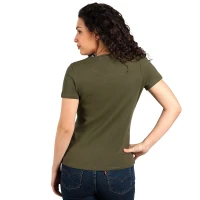 MASTER LADY, Damen-Baumwoll-T-Shirt, 150 g/m2, Olive