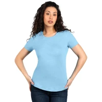 MASTER LADY, Damen-Baumwoll-T-Shirt, 150 g/m2, Hellblau
