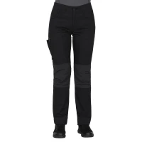 ROVER WOMEN S, Damen-Arbeitshosen mit Elasthan, Schwarz