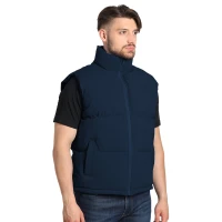HUSKY VEST, Unisex wattierte Weste, Blau