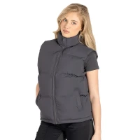 HUSKY VEST, unisex padded bodywarmer, dark gray