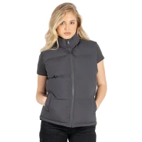 HUSKY VEST, unisex padded bodywarmer, dark gray
