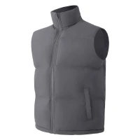 HUSKY VEST, unisex padded bodywarmer, dark gray