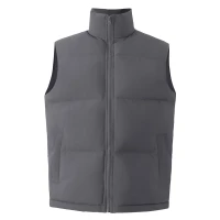 HUSKY VEST, unisex padded bodywarmer, dark gray