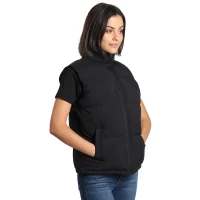 HUSKY VEST, Unisex wattierte Weste, Schwarz