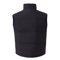 HUSKY VEST, Unisex wattierte Weste, Schwarz