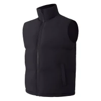 HUSKY VEST, Unisex wattierte Weste, Schwarz