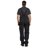 HAMMER BIB PANTS, workwear bib pants, dark gray