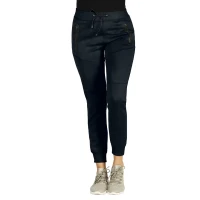 COOPER TRACK LADY, mélange women’s jogging pants, blue