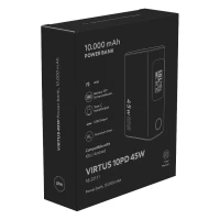 VIRTUS 10PD 45W, Laptop-Powerbank, 10.000 mAh, 45W, Dunkelgrau