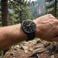 GALACTIC, smart watch with amoled screen, black