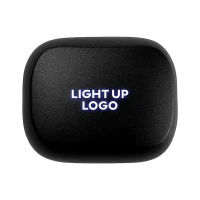VIBRA, light up wireless stereo earbuds, black